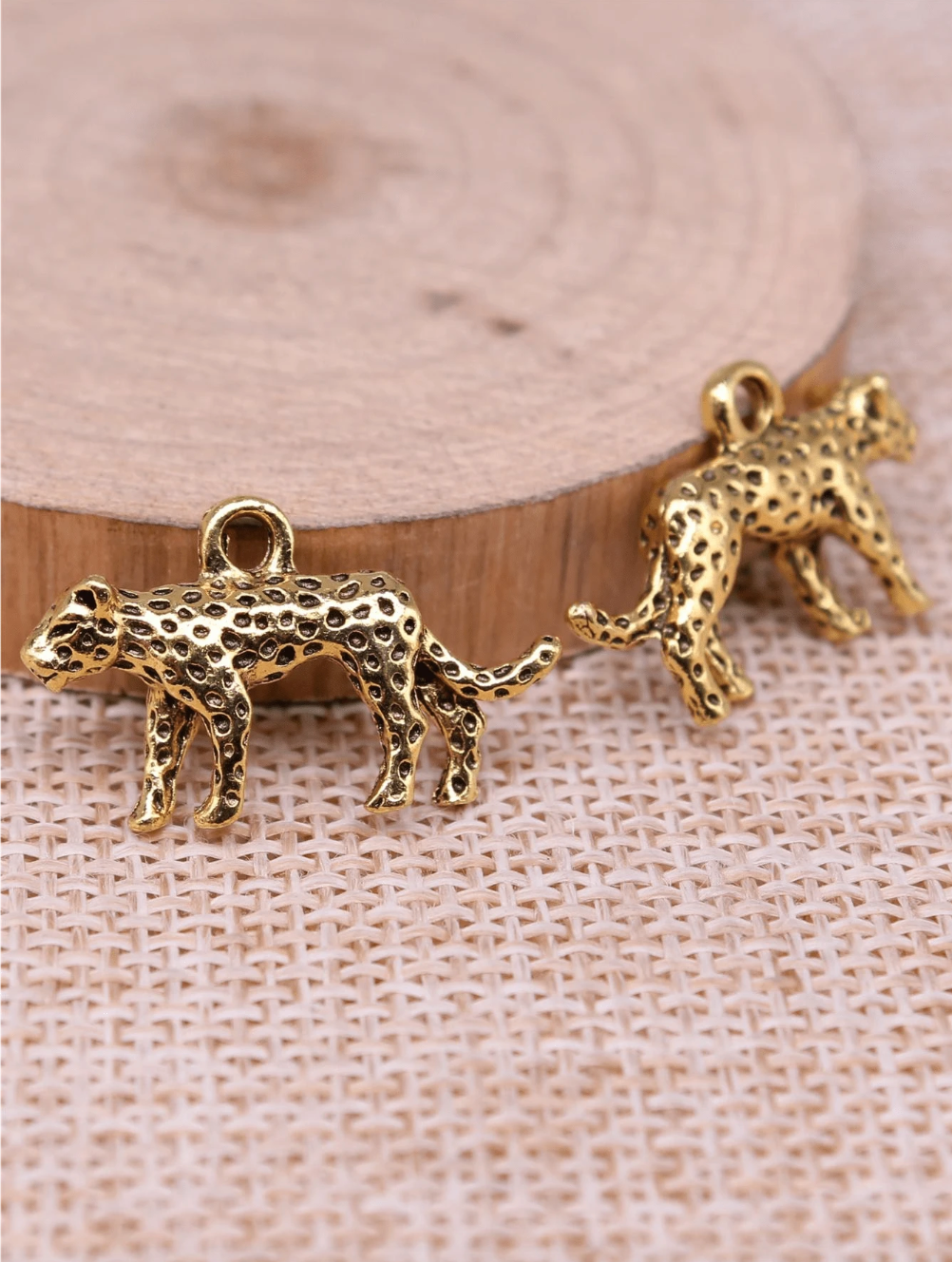 6 Leopard Charms